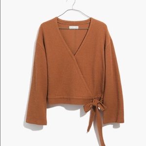 Madewell Texture & Thread Wrap Top